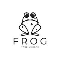 frog logo simple vector design template