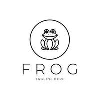 frog logo simple vector design template