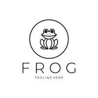 frog logo simple vector design template