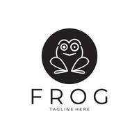 frog logo simple vector design template