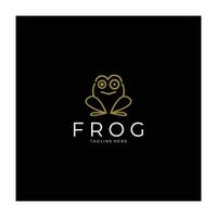 frog logo simple vector design template