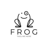 frog logo simple vector design template