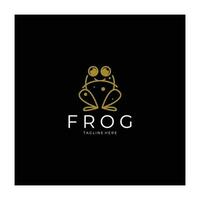 frog logo simple vector design template