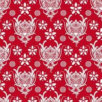 Seamless pattern with Asian elements for happy Chinese new year of the Rabbit 2023 vector