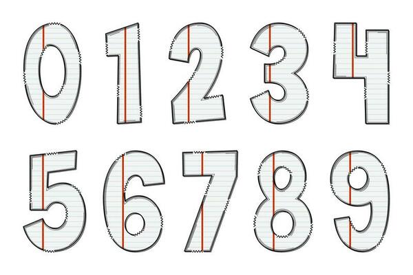 Handcrafted Paper Letters. Color Creative Art Typographic Design