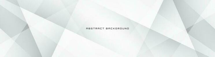 3D white geometric abstract background overlap layer on bright space with cutout decoration. Minimalist graphic design element modern polygon style concept for banner, flyer, card, cover, or brochure vector