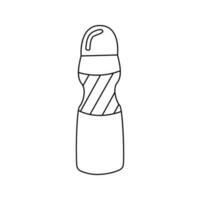 ports water bottle in doodle style vector