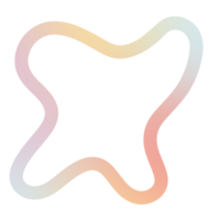 Cute colorful element png