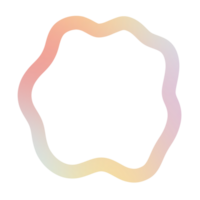 Cute colorful element png