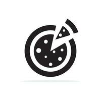 Pizza icon. Vector concept illustration for design.
