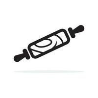 Rolling pin icon. Vector concept illustration for design.