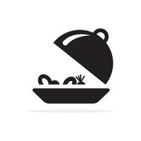 Dishes are ready to serve icon. Vector concept illustration for design.