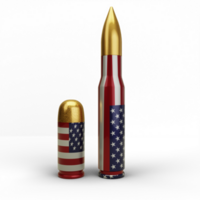 Realistic american bullets in high quality image render png