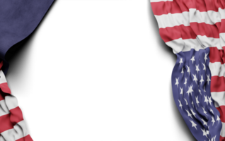 Realistic american flag in high quality render image png