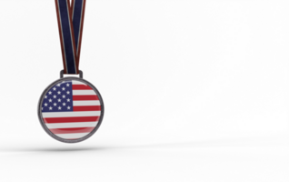 realista americano medallón con alto calidad hacer imagen png