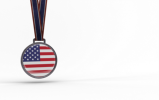 realistico americano medaglione con alto qualità rendere Immagine png