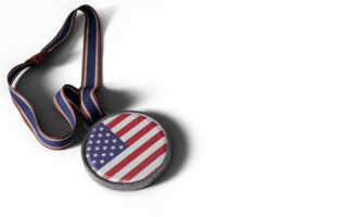 Realistic american medallion in high quality render image png