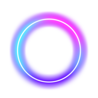 neon round frame png