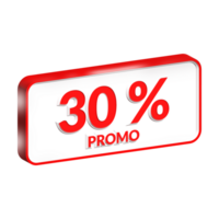 promoción rebaja oferta 3d hacer png