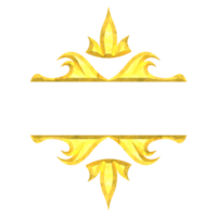 bordo ornamentale dorato png