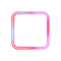 glowing neon frame png