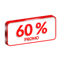 promozione vendita offrire 3d rendere png