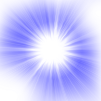 blue light lens flare png