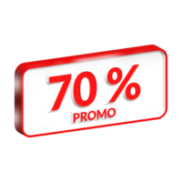 promozione vendita offrire 3d rendere png