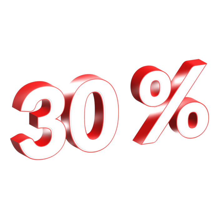 30 Percent Off PNGs for Free Download