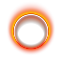 neon round frame png