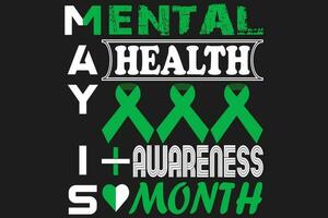 May is mental health awareness month vector