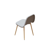 Fiber Dining Chair With Wooden Leg png