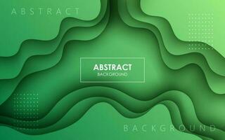 minimal abstract dynamic green gradient color fluid, liquid wavy shape geometric composition background. eps10 vector