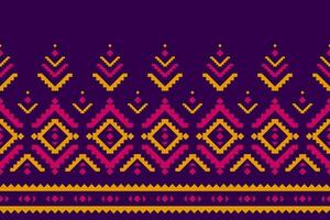 Abstract ethnic Aztec style. Ethnic geometric seamless pattern in tribal. Border ornament print. vector
