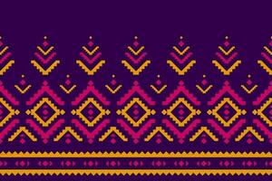 Abstract ethnic Aztec style. Ethnic geometric seamless pattern in tribal. Border ornament print. vector