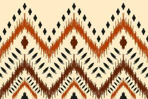 Ethnic ikat seamless pattern in tribal. Aztec geometric ethnic ornament print. Ikat pattern style. vector