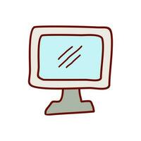 Vector design computer hand drawn icon style