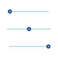 set of horizontal lines, settings icon on white backgroud, line style, editable vector, flat design, direction symbol, vector illustration.