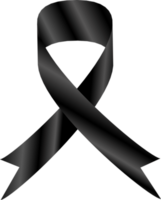 Black ribbon transparent background png