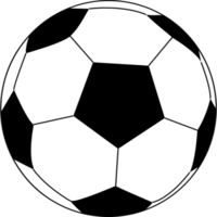 bola ícone futebol futebol Preto branco ícone logotipo símbolo Projeto transparente fundo png