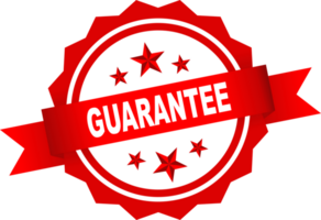 Garantie Etikette Symbol Symbol rot Weiß Design transparent Hintergrund png