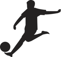 Football joueur silhouette transparent Contexte png