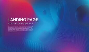 Landing page abstract background template vector illustration.