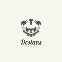 panda cabeza vector logo inspiración