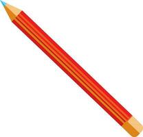 Wooden pencil icon in illustrtion with half shadow for education or writing. vector