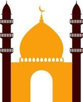 Flat illustration of Mosque. vector