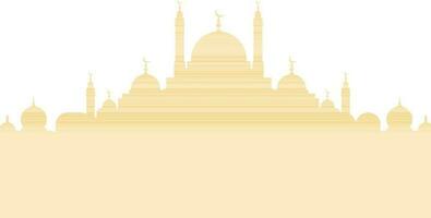 Flat illustration of Mosque. vector