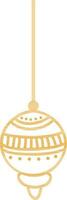 Flat illustration of hanging lantern. vector