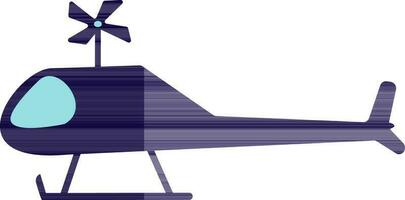 Helicopter icon design in half shadow for luxury concept. vector