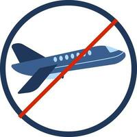 Close air flight icon in red and blue color. vector